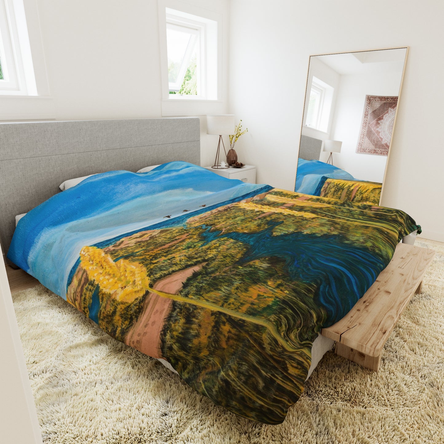 Beach View Art Duvet Cover