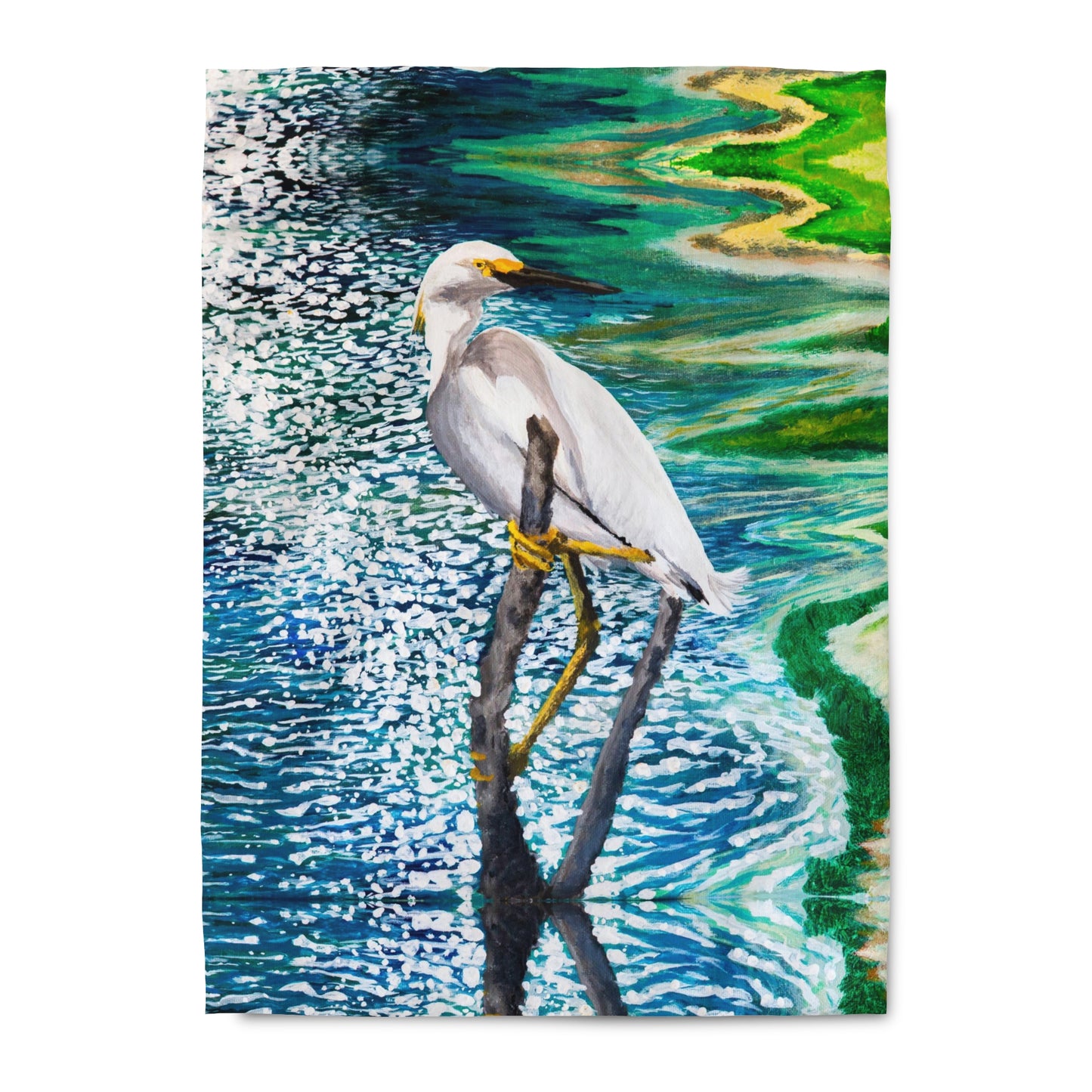 Shorebird in the Sun Art Duvet Cover