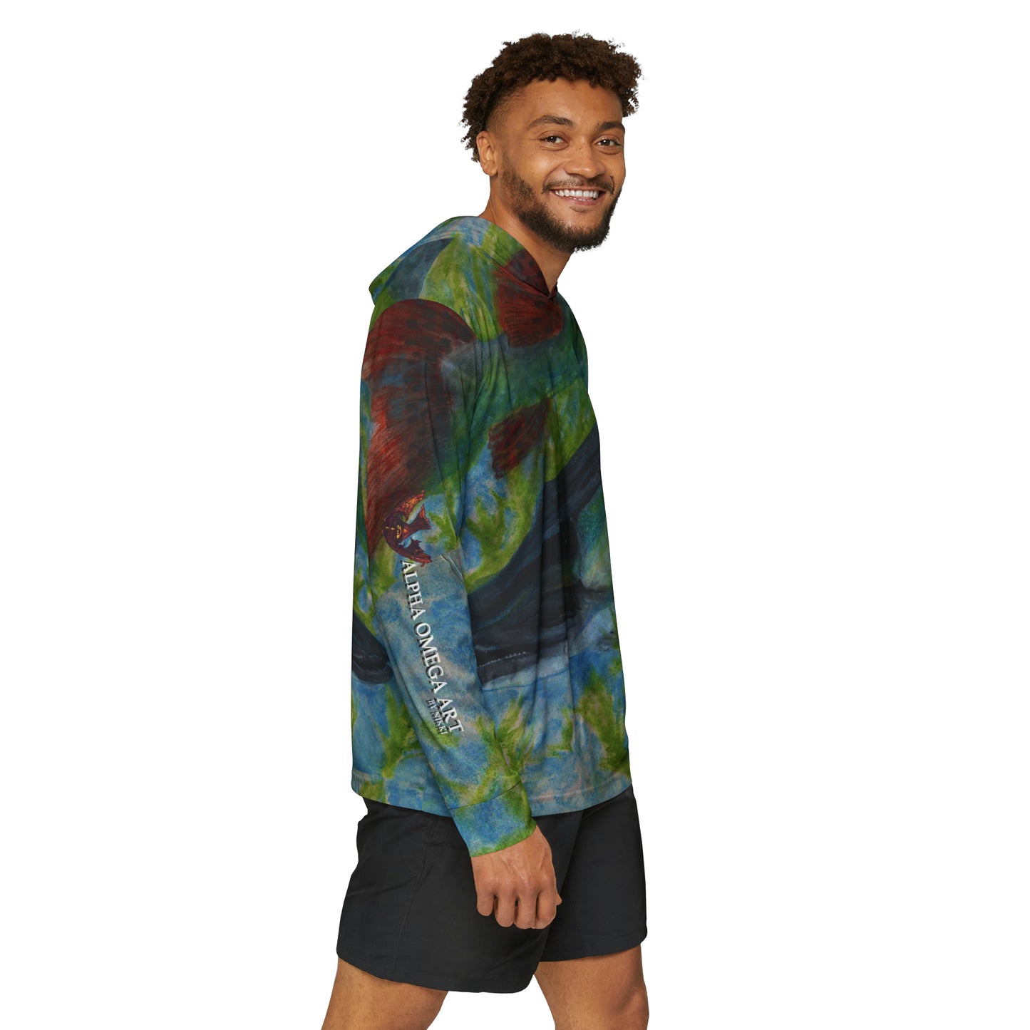 Musky Fish Art Men's Lightweight Hoodie