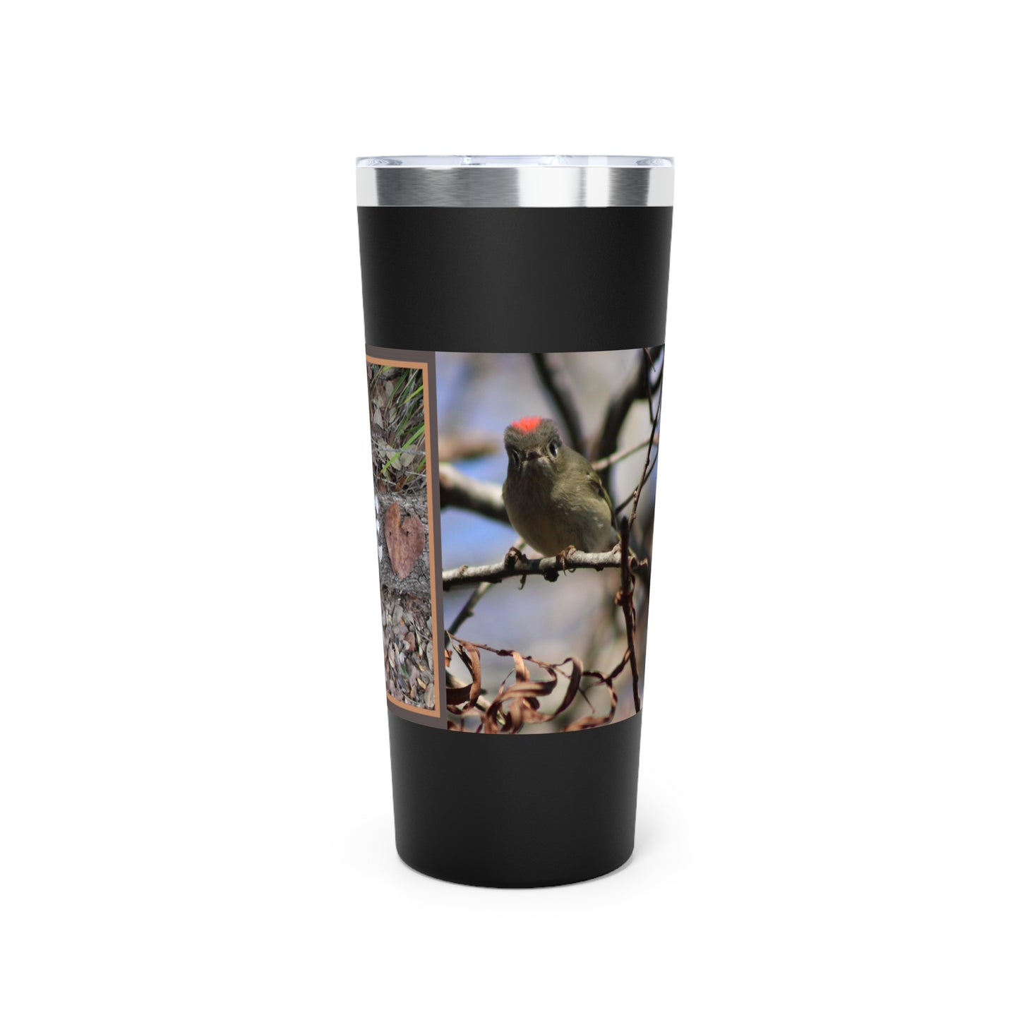 ♥ LOVE SERIES #1 ♥ Ruby-Crowned Kinglet Copper Vacuum Insulated Tumbler, 22oz