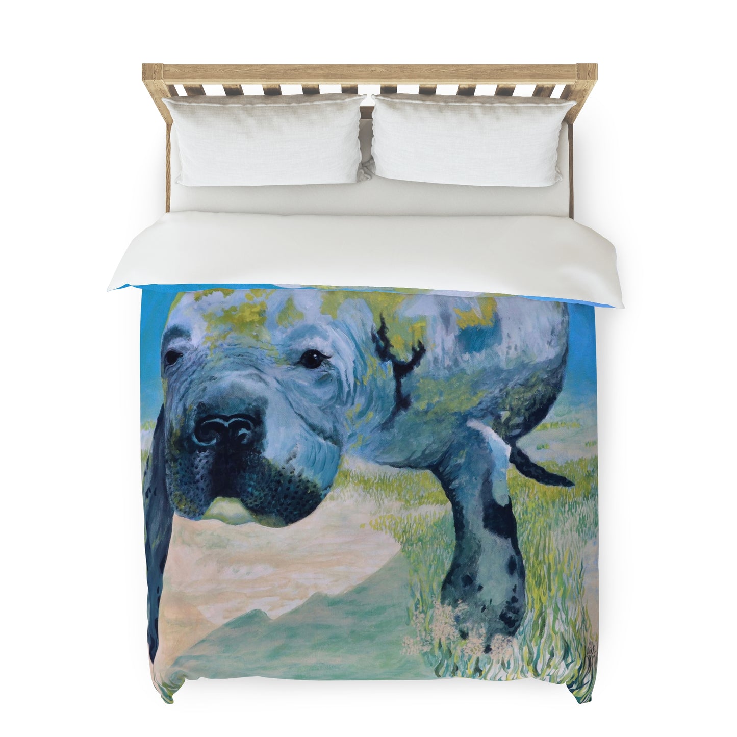 Manatee Art Duvet Cover