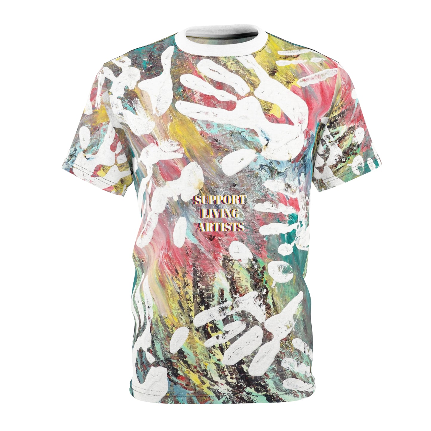 Support Living Artists Unisex Cut & Sew Tee (AOP)