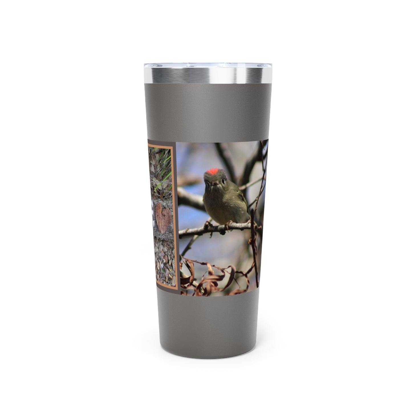 ♥ LOVE SERIES #1 ♥ Ruby-Crowned Kinglet Copper Vacuum Insulated Tumbler, 22oz