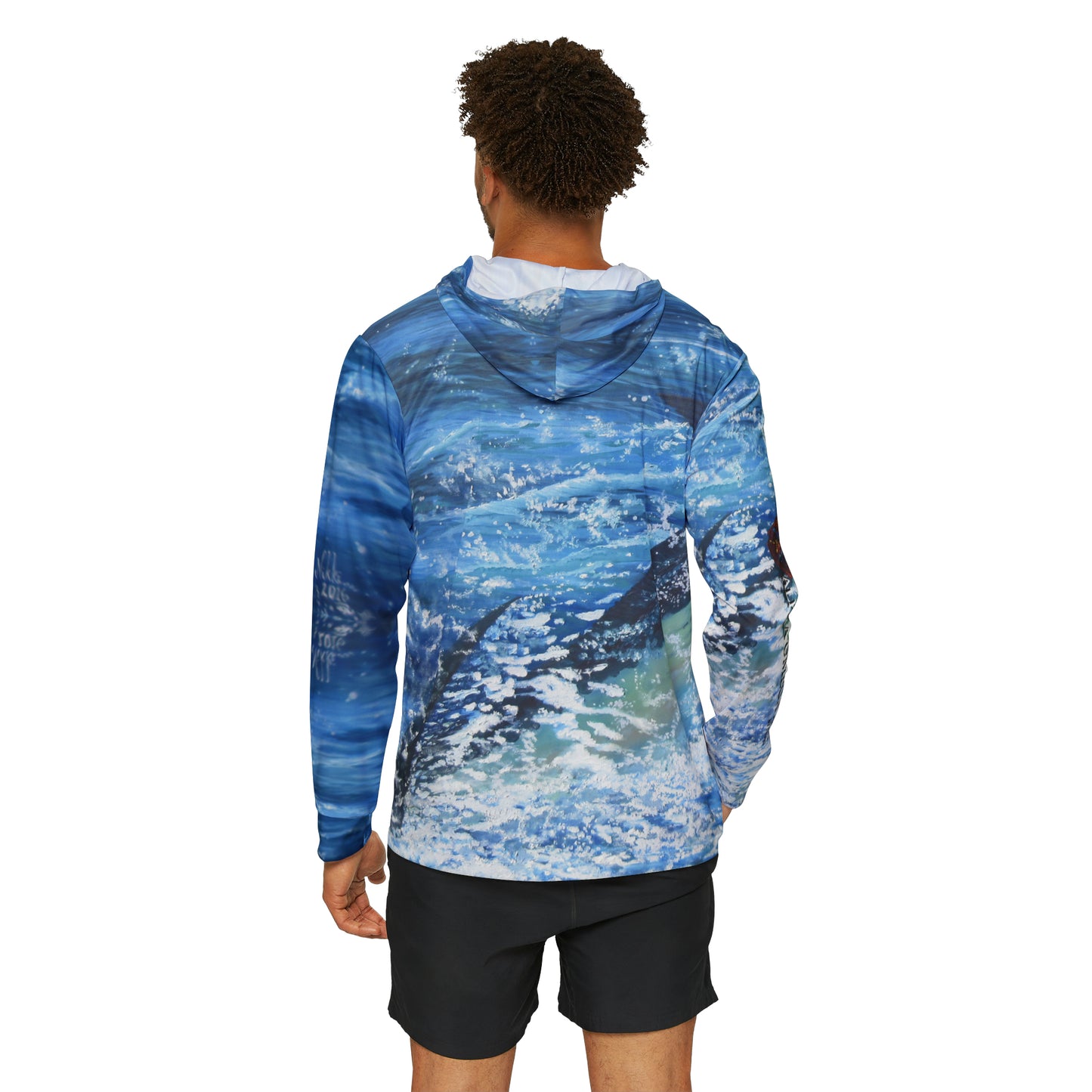 Marlin Art Men's Lightweight Moisture-wicking Sports Warmup Hoodie