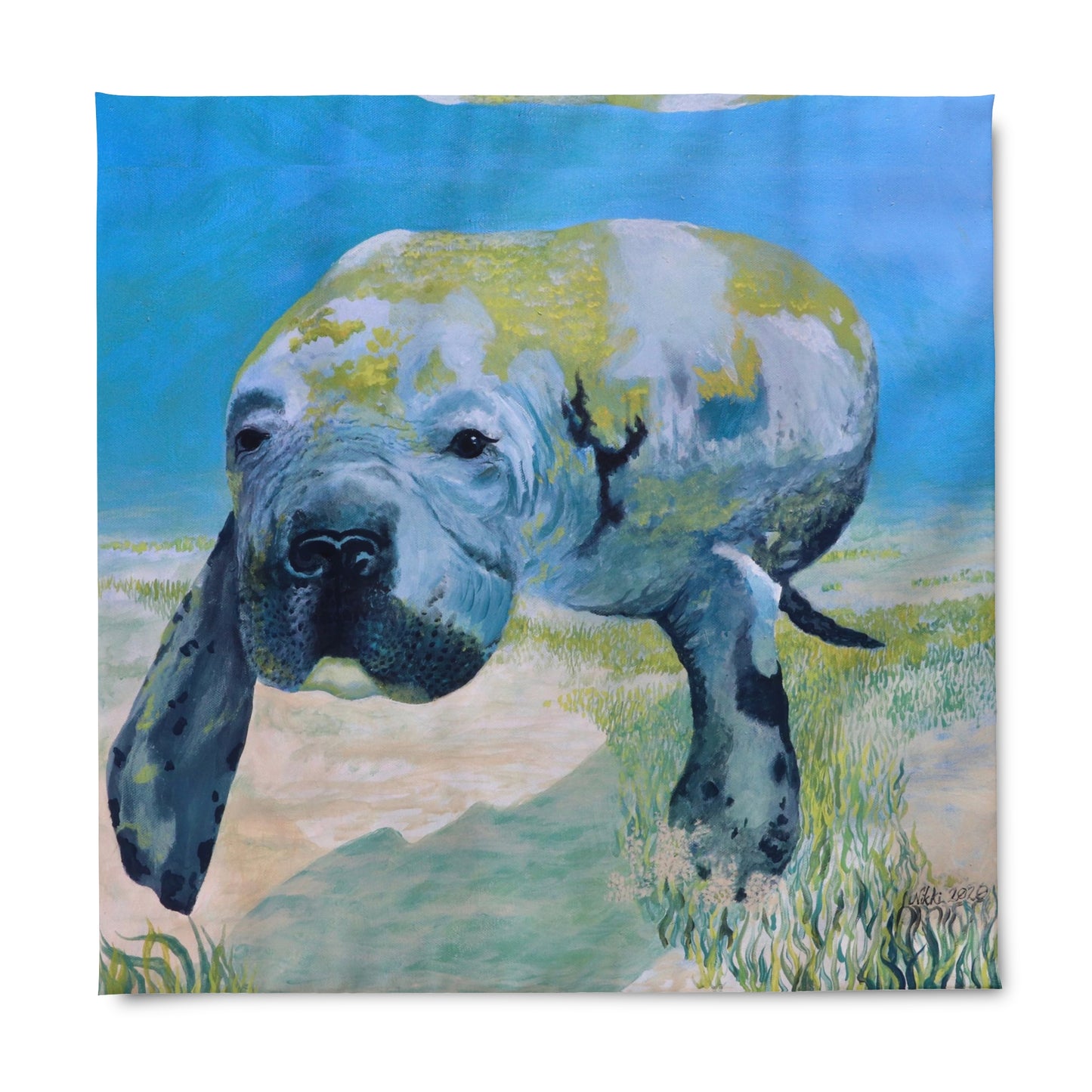 Manatee Art Duvet Cover