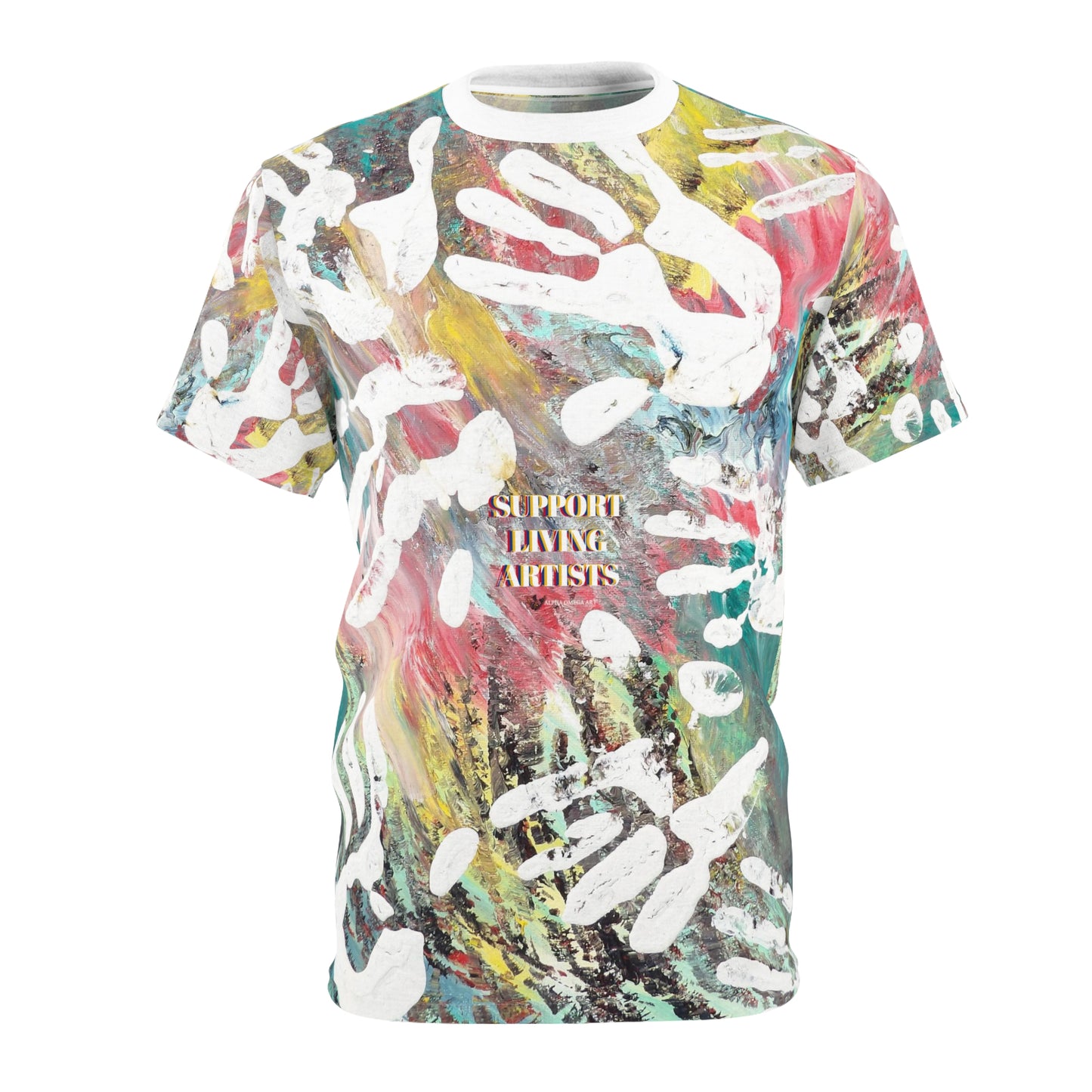 Support Living Artists Unisex Cut & Sew Tee (AOP)