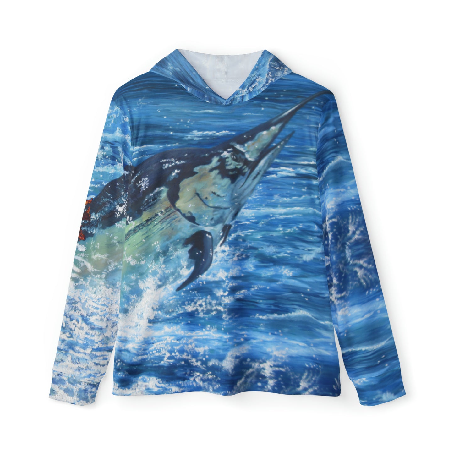 Marlin Art Men's Lightweight Moisture-wicking Sports Warmup Hoodie