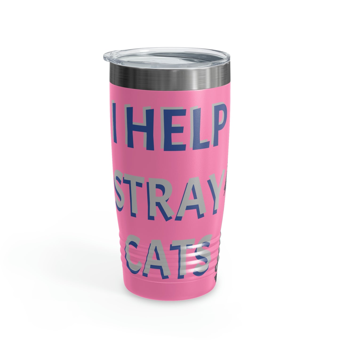 I HELP STRAY CATS Ringneck Tumbler, 20oz