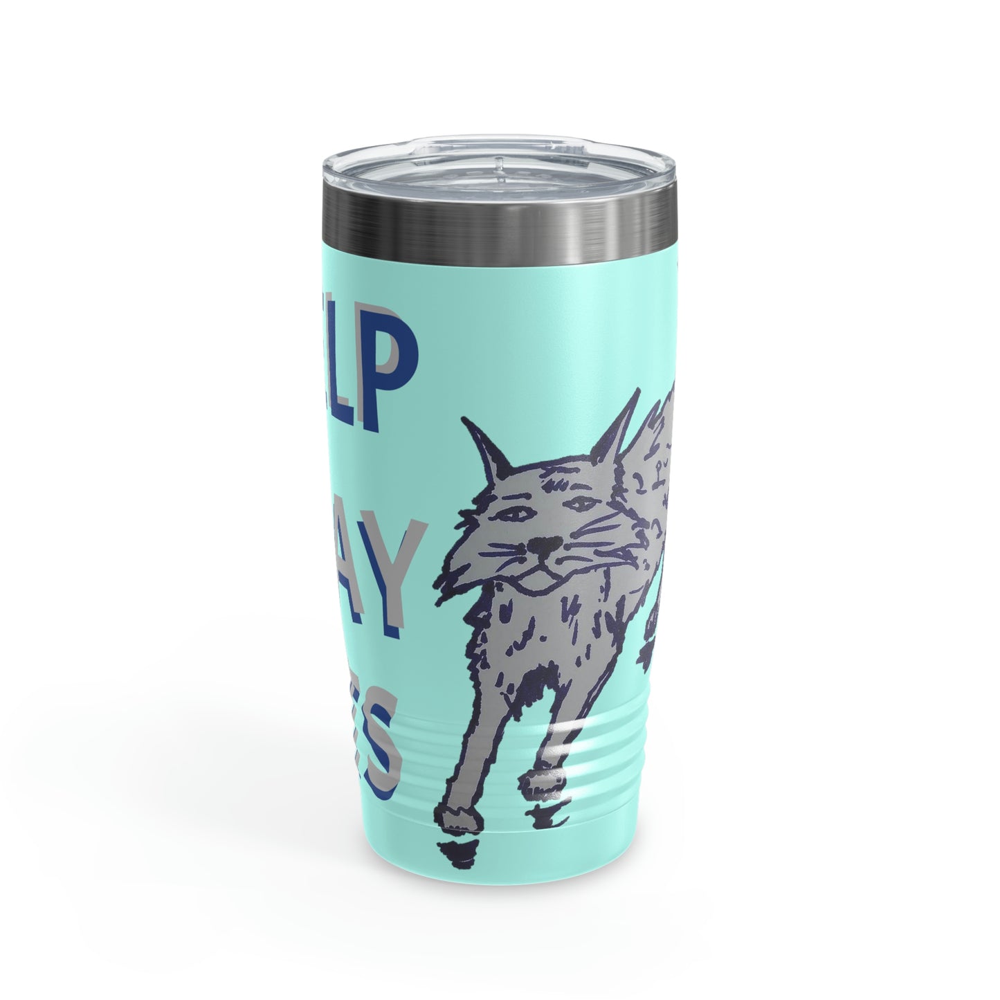 I HELP STRAY CATS Ringneck Tumbler, 20oz