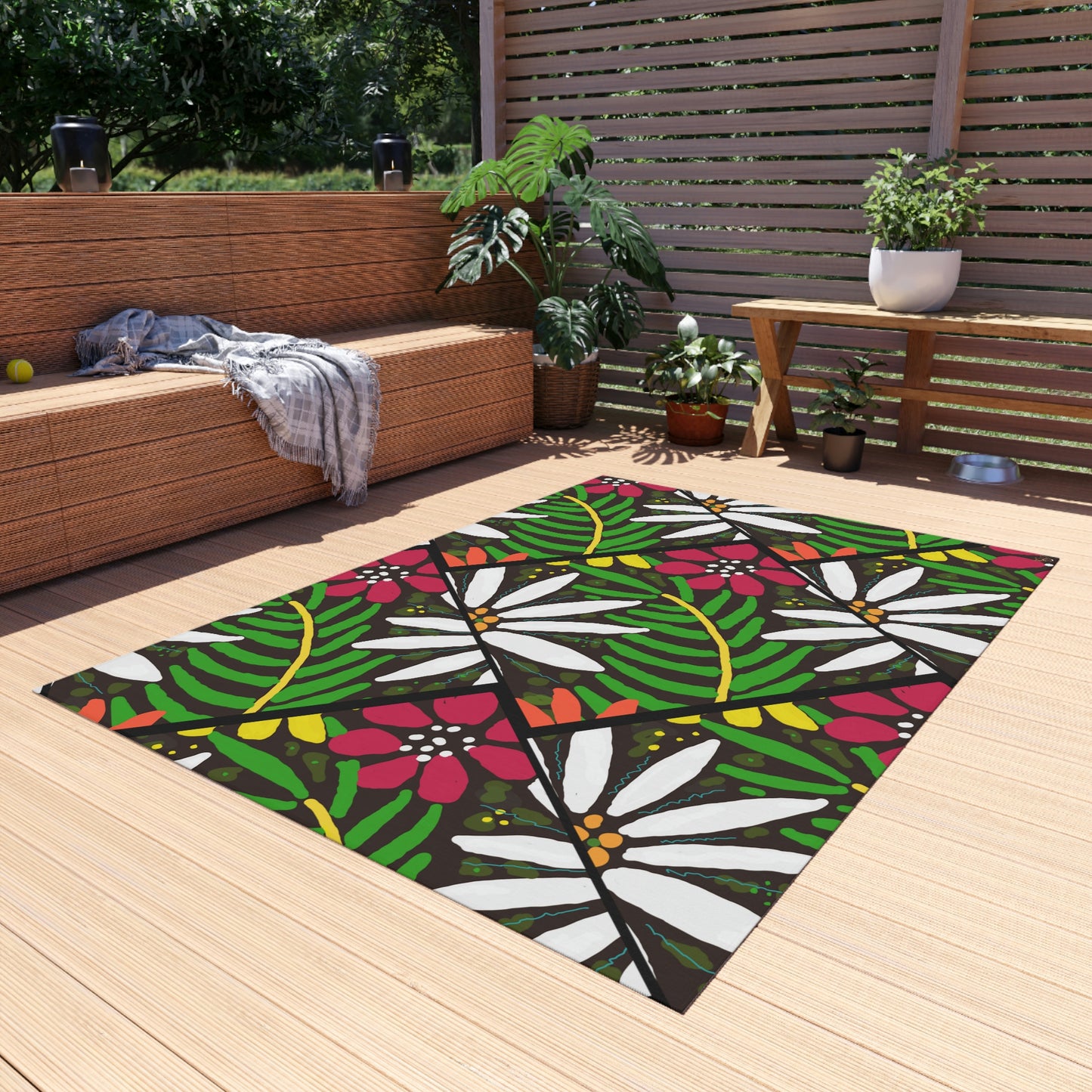 Tropical Vibe Area Rug, Art for your Floor. Inspired by the Islands ♥ FREE SHIPPING