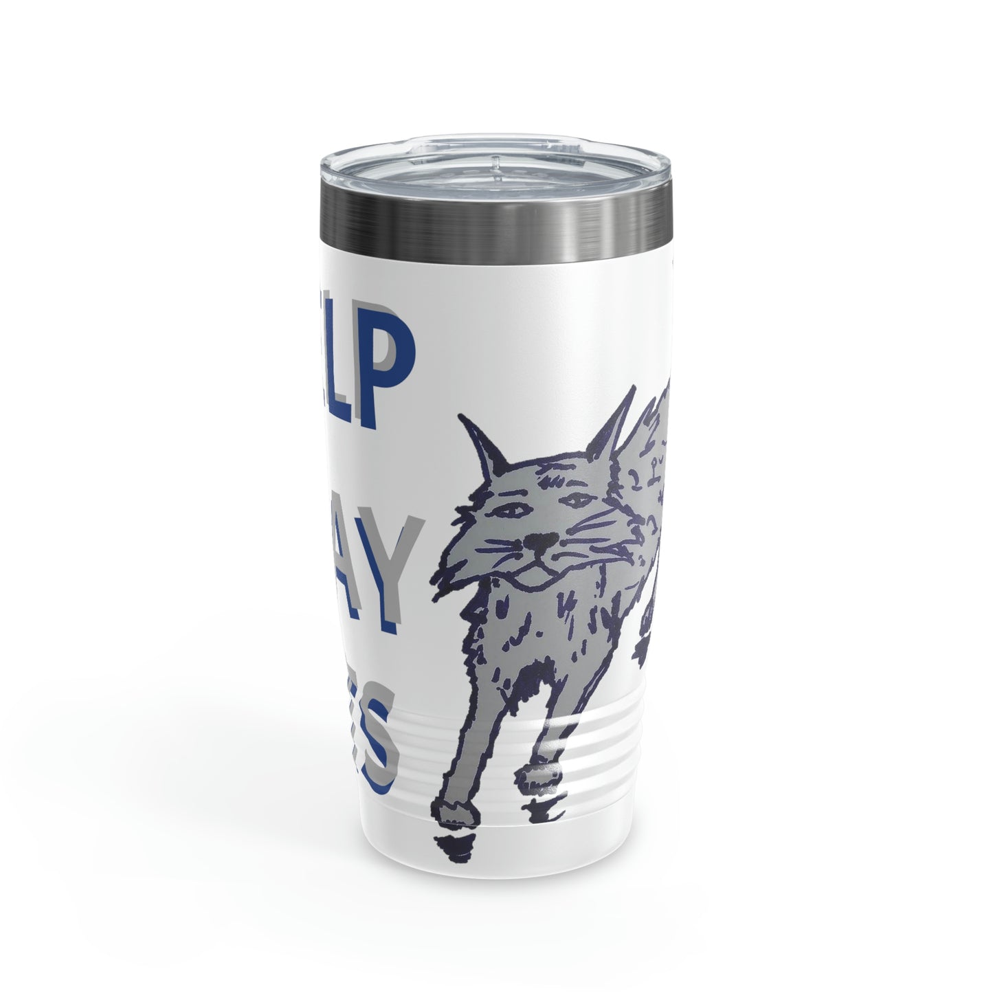 I HELP STRAY CATS Ringneck Tumbler, 20oz