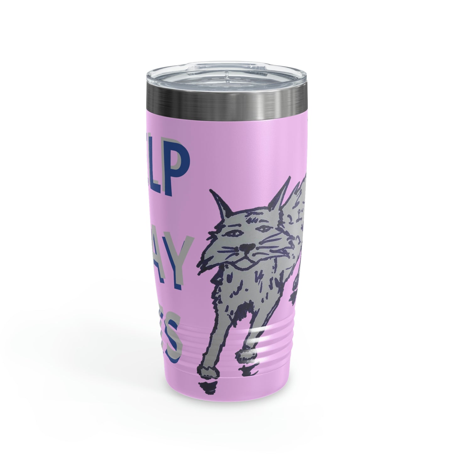 I HELP STRAY CATS Ringneck Tumbler, 20oz