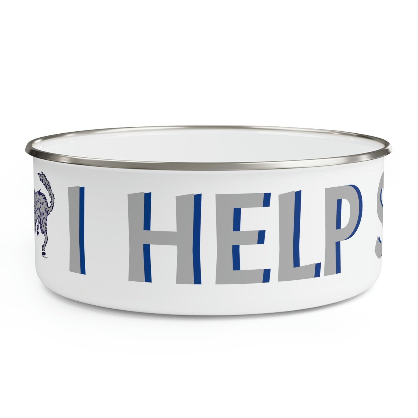 I HELP STRAY CATS Enamel Bowl