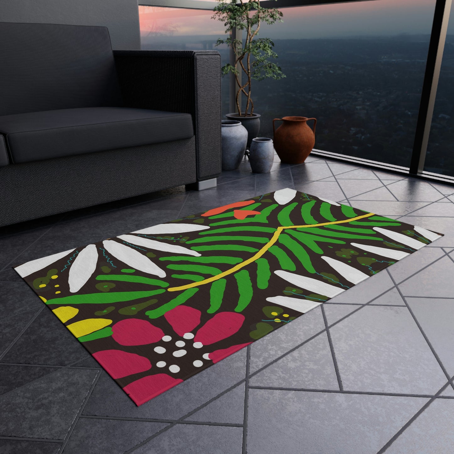 Tropical Vibe Area Rug, Art for your Floor. Inspired by the Islands ♥ FREE SHIPPING