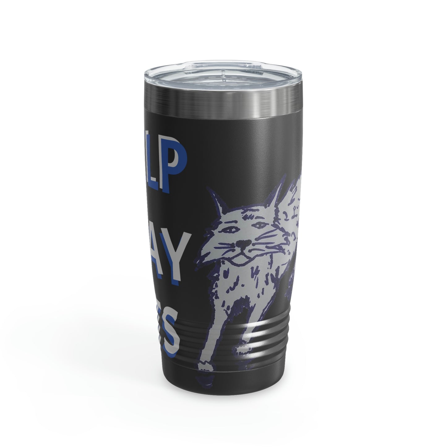 I HELP STRAY CATS Ringneck Tumbler, 20oz