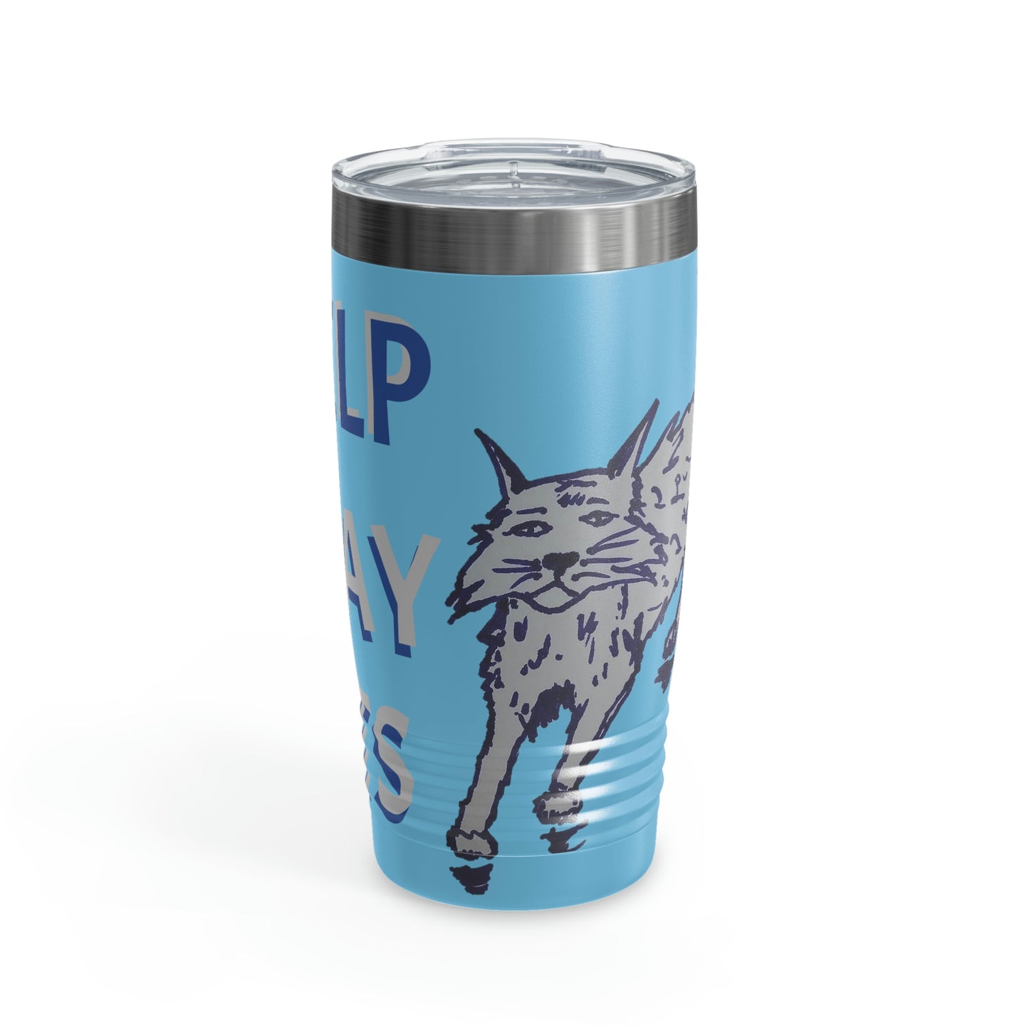 I HELP STRAY CATS Ringneck Tumbler, 20oz