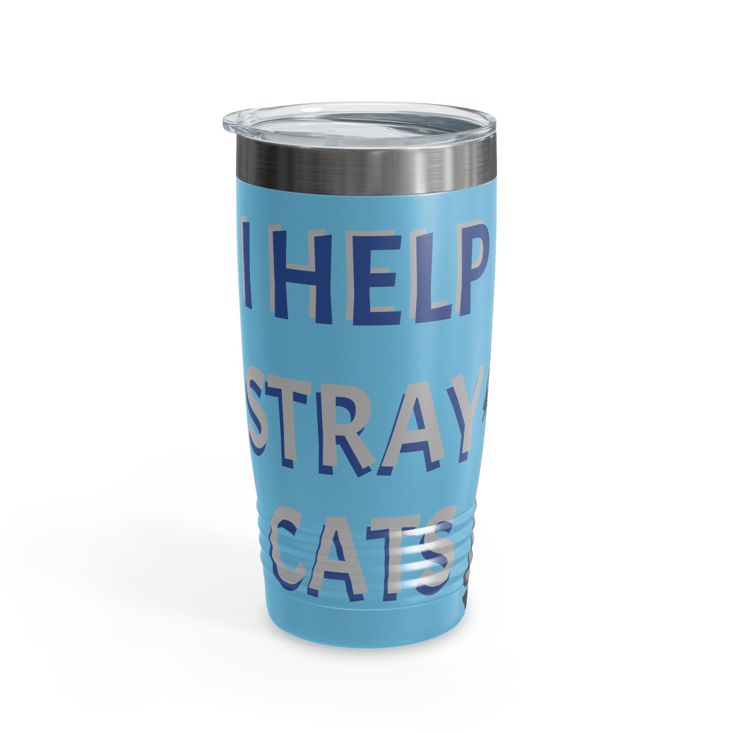 I HELP STRAY CATS Ringneck Tumbler, 20oz