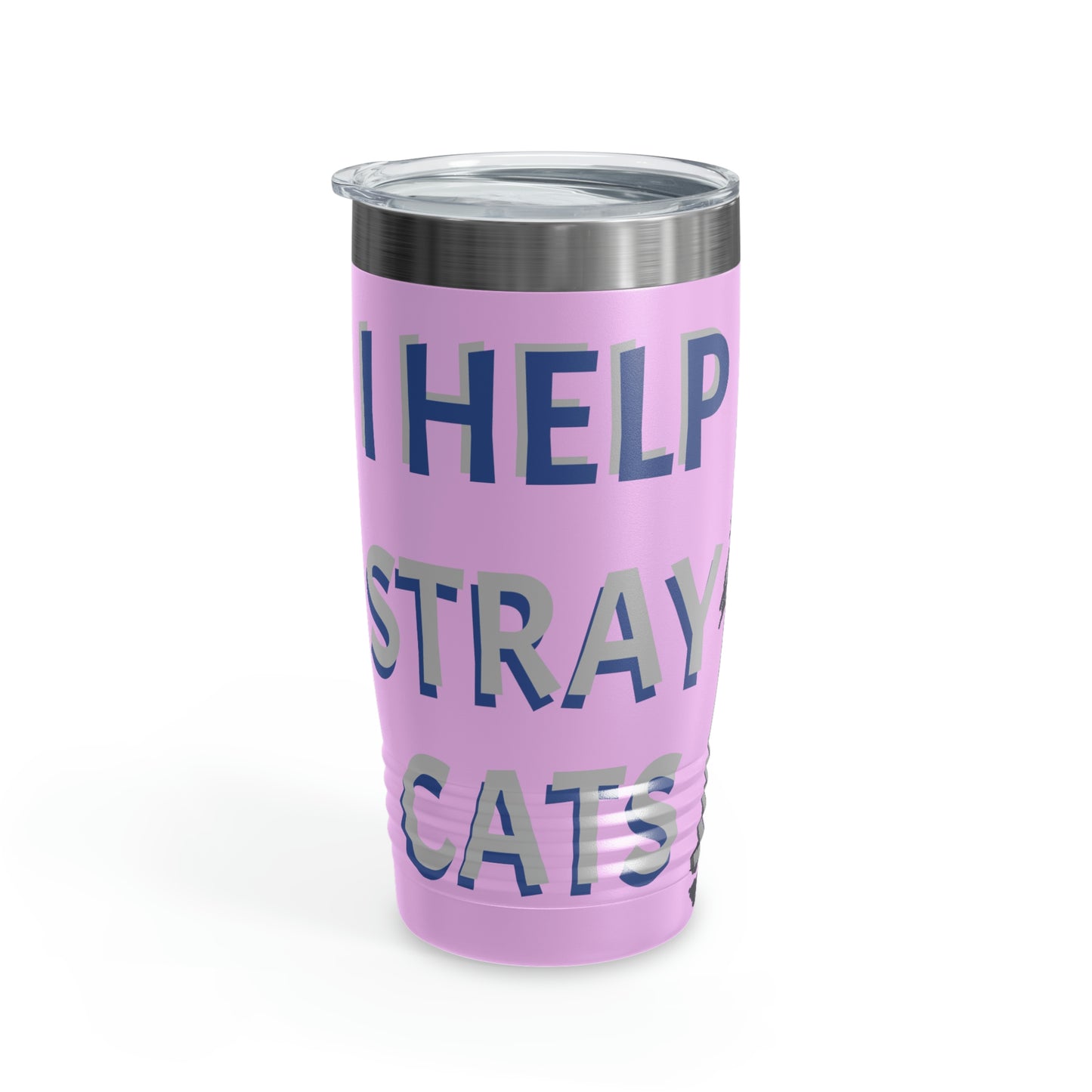 I HELP STRAY CATS Ringneck Tumbler, 20oz