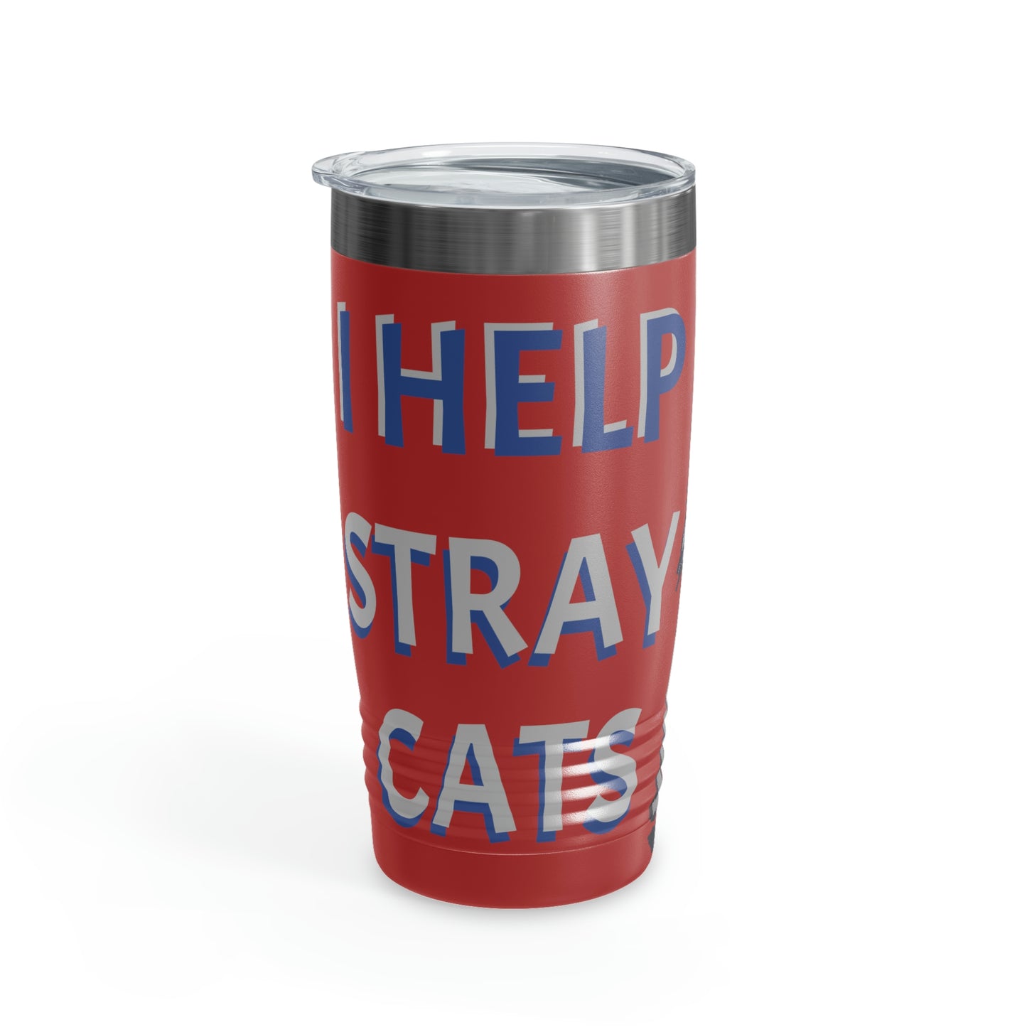 I HELP STRAY CATS Ringneck Tumbler, 20oz