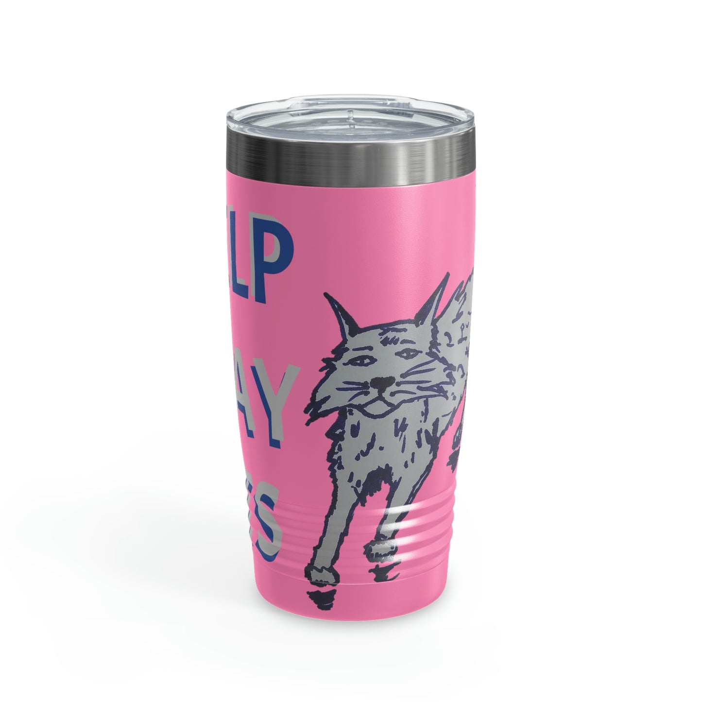 I HELP STRAY CATS Ringneck Tumbler, 20oz