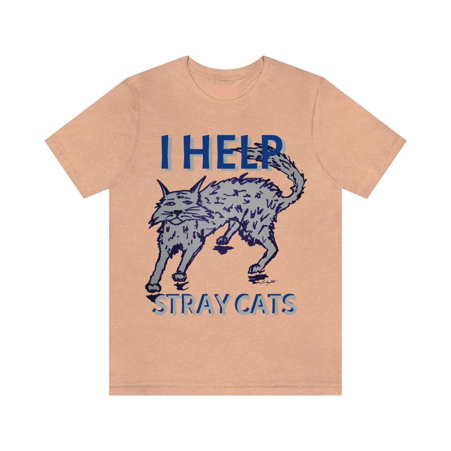 I HELP STRAY CATS Unisex Jersey Short Sleeve Tee