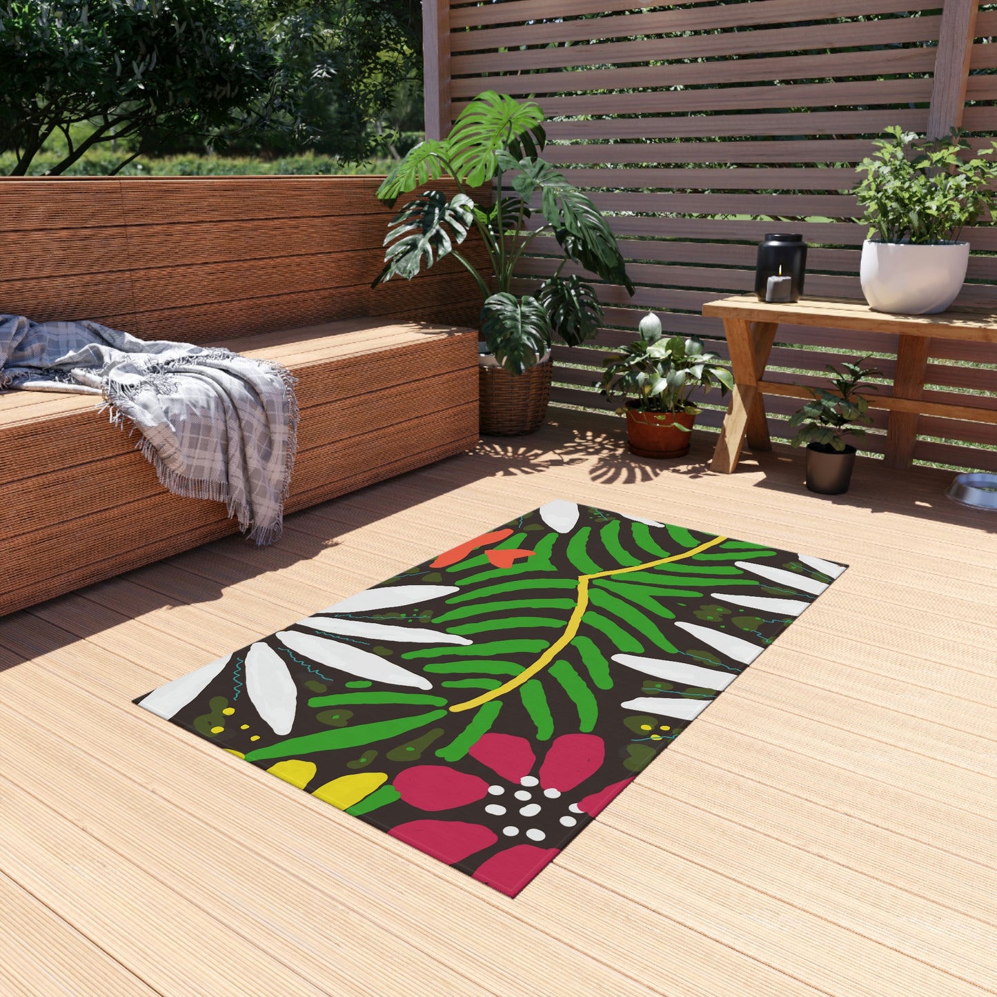 Tropical Vibe Area Rug, Art for your Floor. Inspired by the Islands ♥ FREE SHIPPING