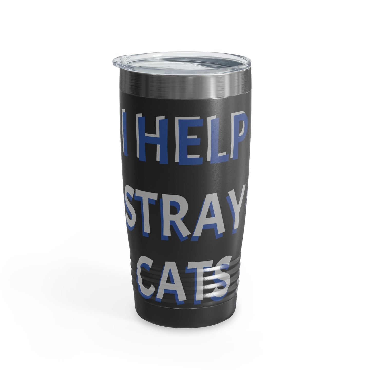 I HELP STRAY CATS Ringneck Tumbler, 20oz