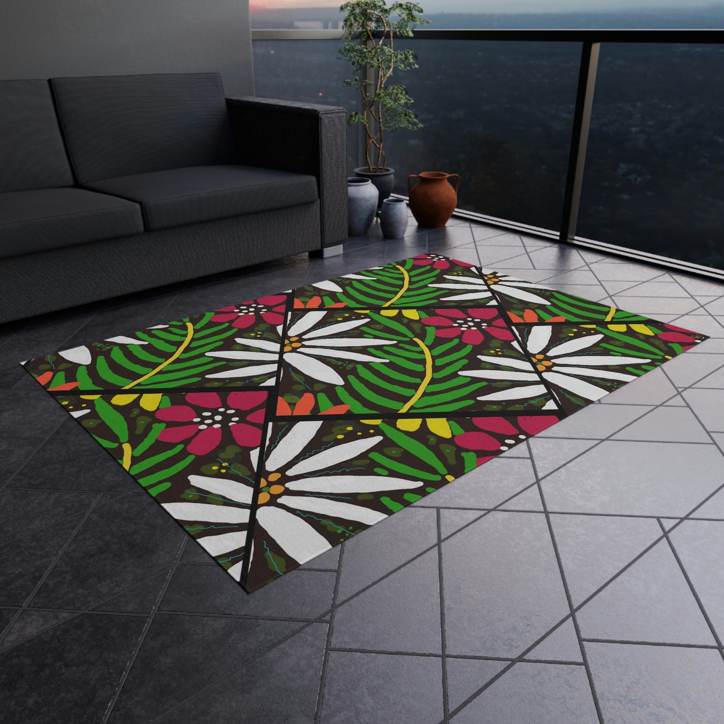 Tropical Vibe Area Rug, Art for your Floor. Inspired by the Islands ♥ FREE SHIPPING