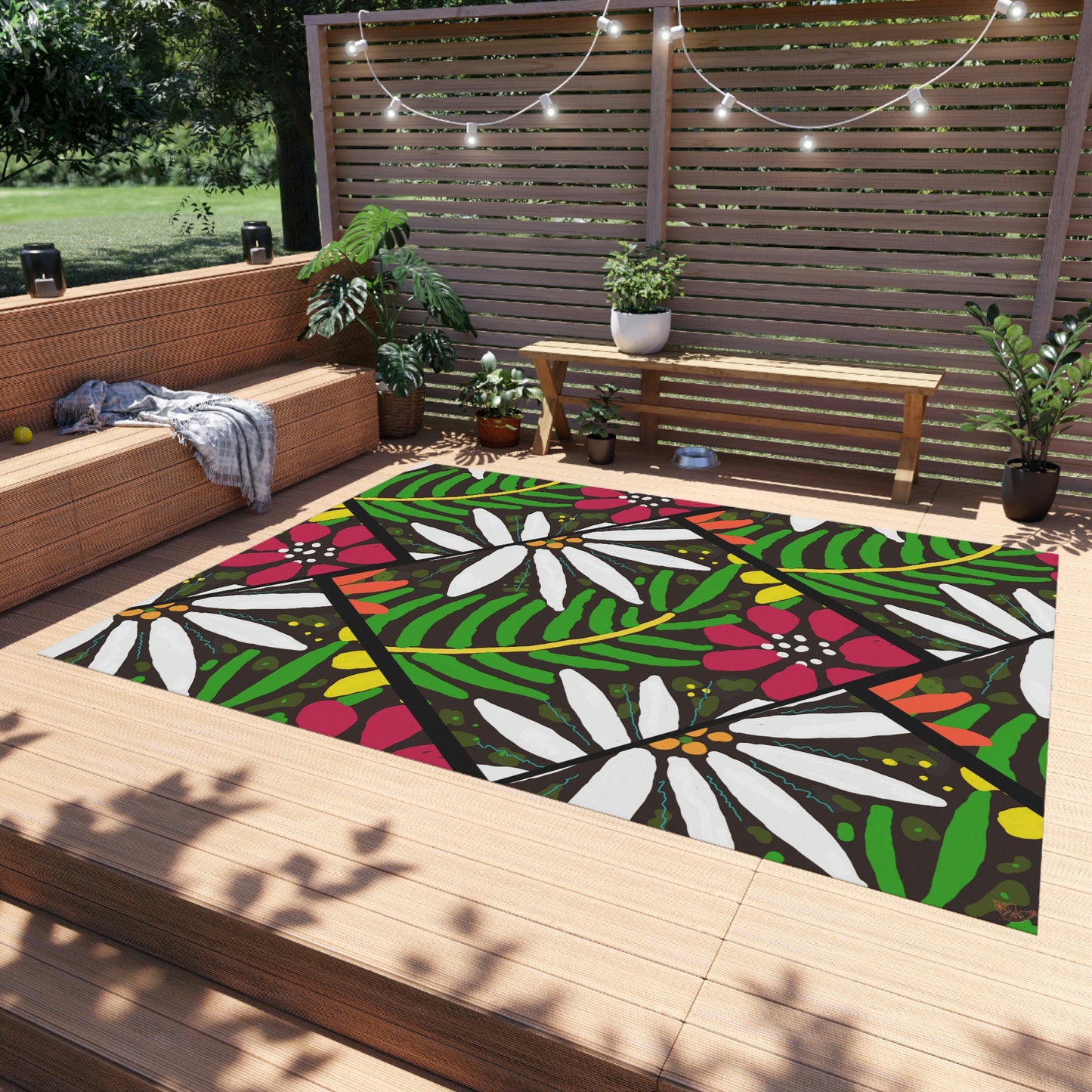 Tropical Vibe Area Rug, Art for your Floor. Inspired by the Islands ♥ FREE SHIPPING