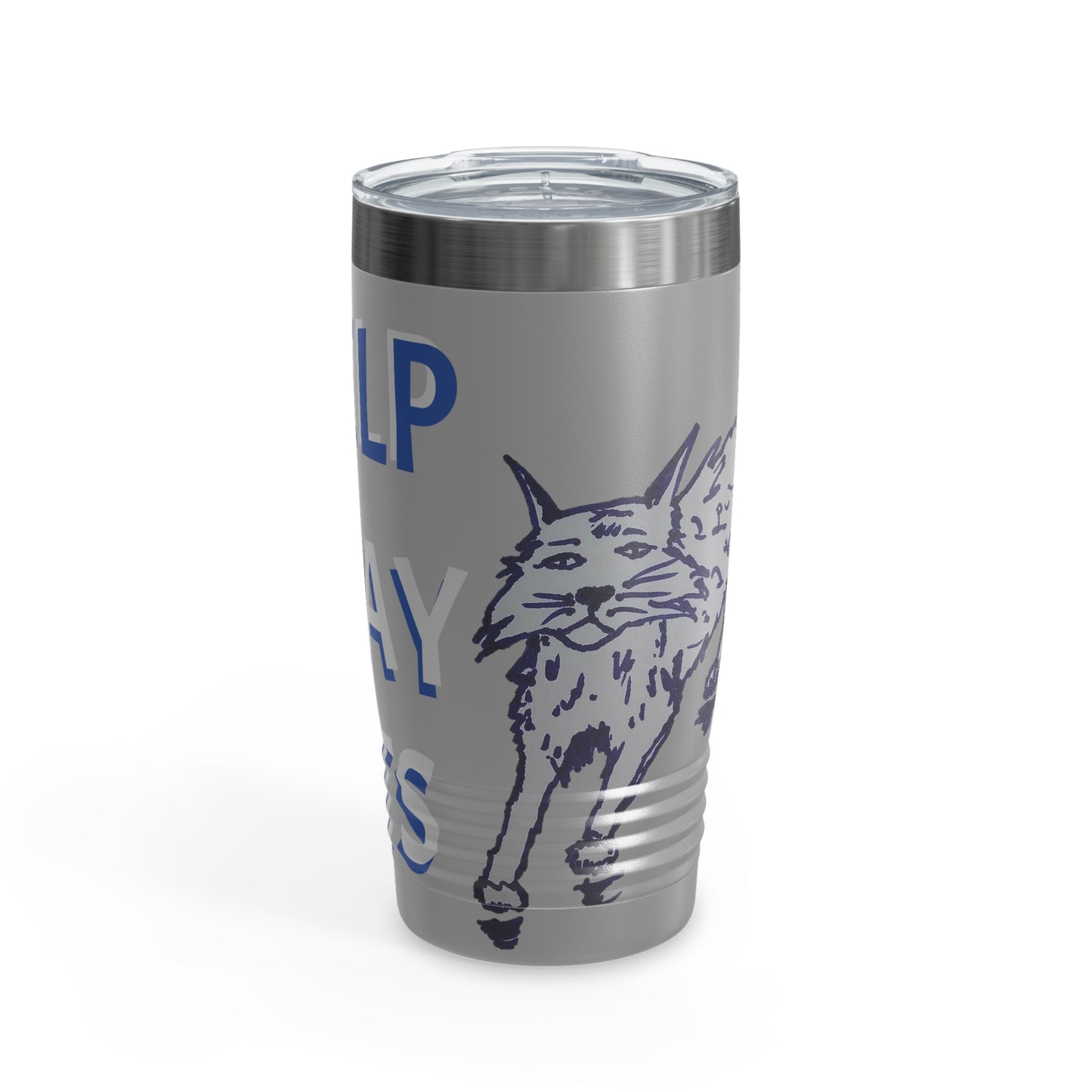 I HELP STRAY CATS Ringneck Tumbler, 20oz