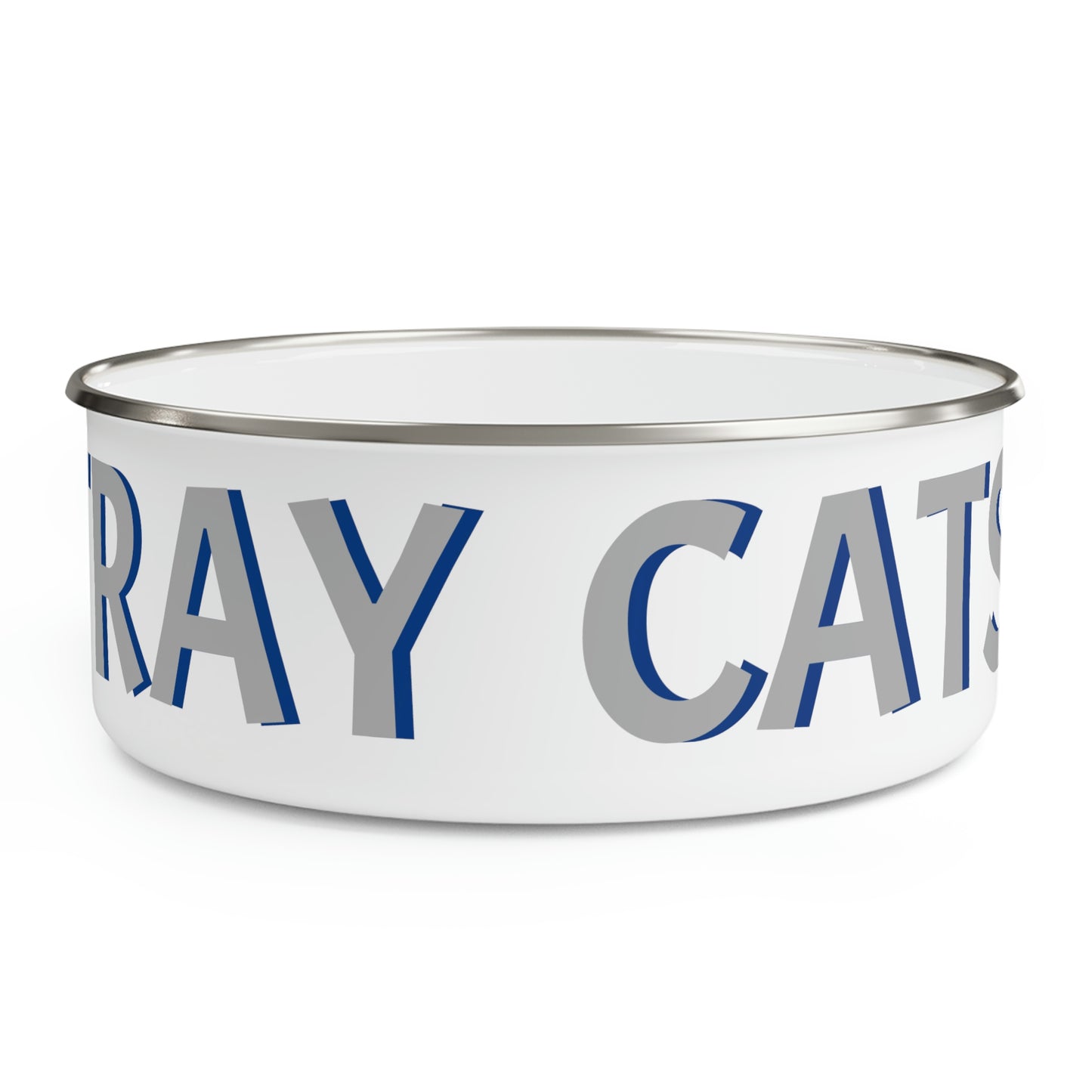 I HELP STRAY CATS Enamel Bowl