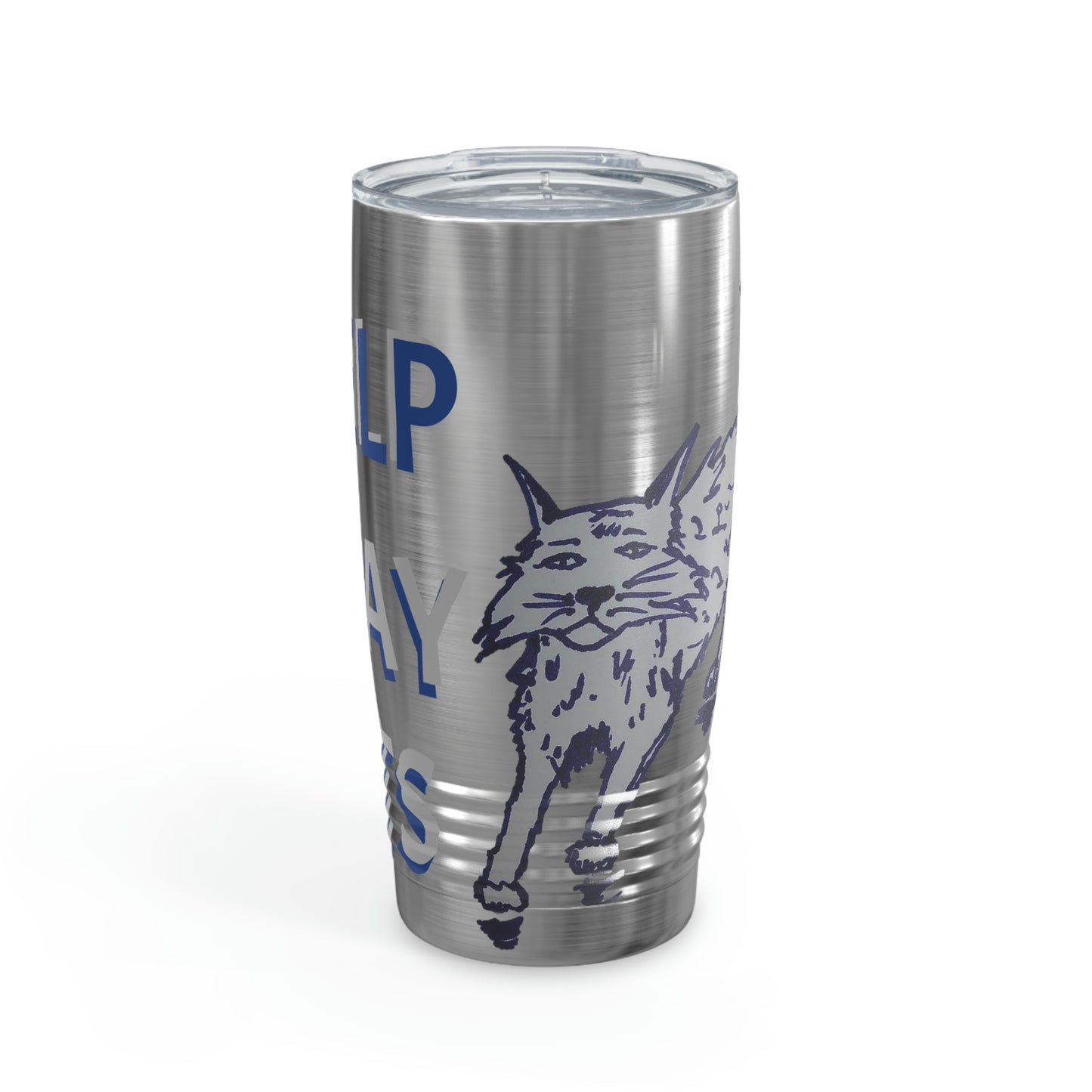 I HELP STRAY CATS Ringneck Tumbler, 20oz