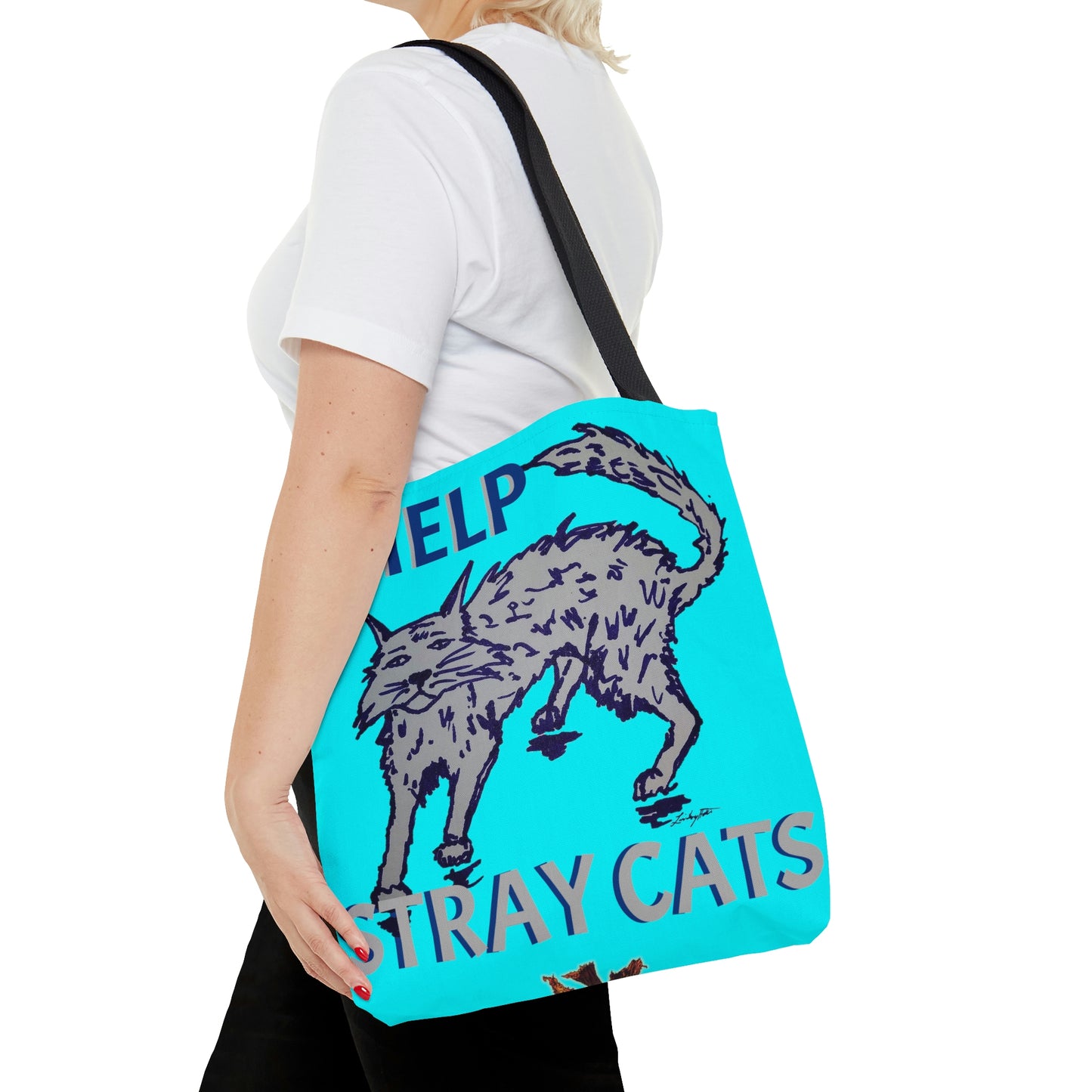 I HELP STRAY CATS Tote Bag