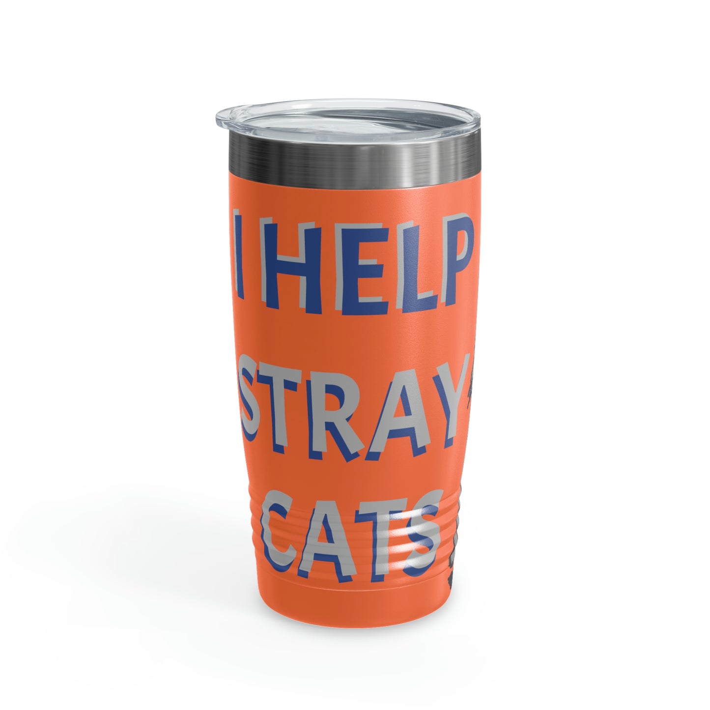 I HELP STRAY CATS Ringneck Tumbler, 20oz