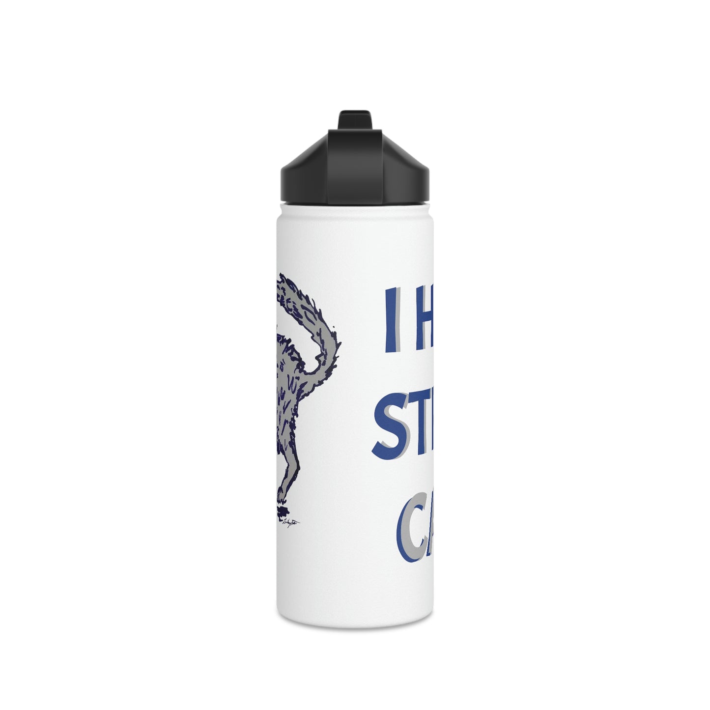 I HELP STRAY CATS Stainless Steel Water Bottle, Standard Lid