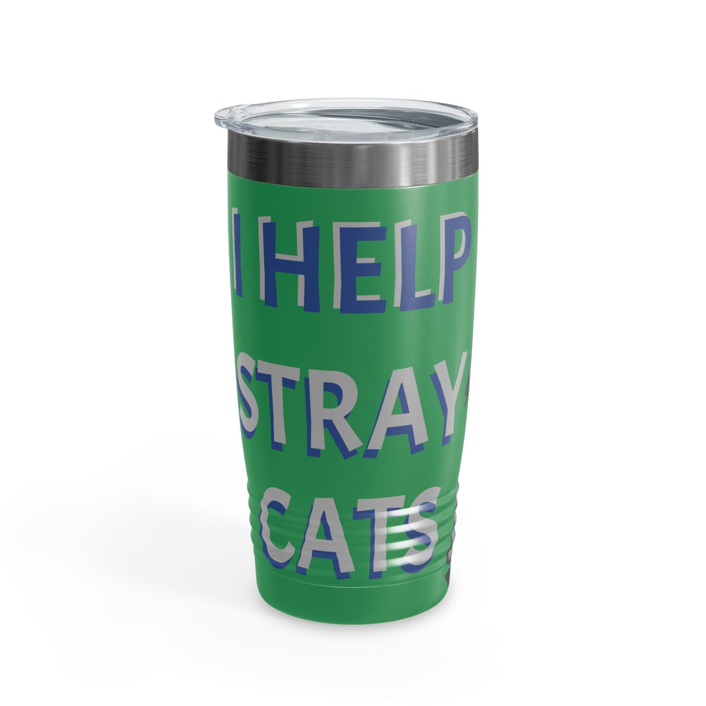 I HELP STRAY CATS Ringneck Tumbler, 20oz